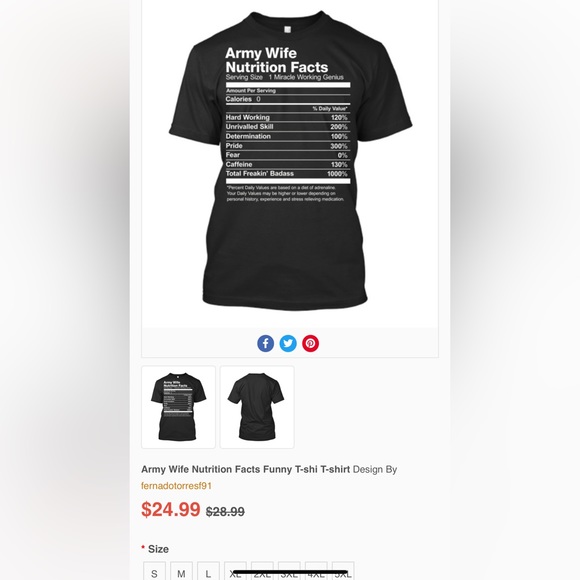 EUC Army Wife Women’s Size Small Grey T-Shirt - Picture 1 of 4